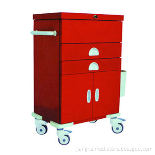 First aid trolley, made of steel, with coating, CE/ISO 9001 and 13485 certified
